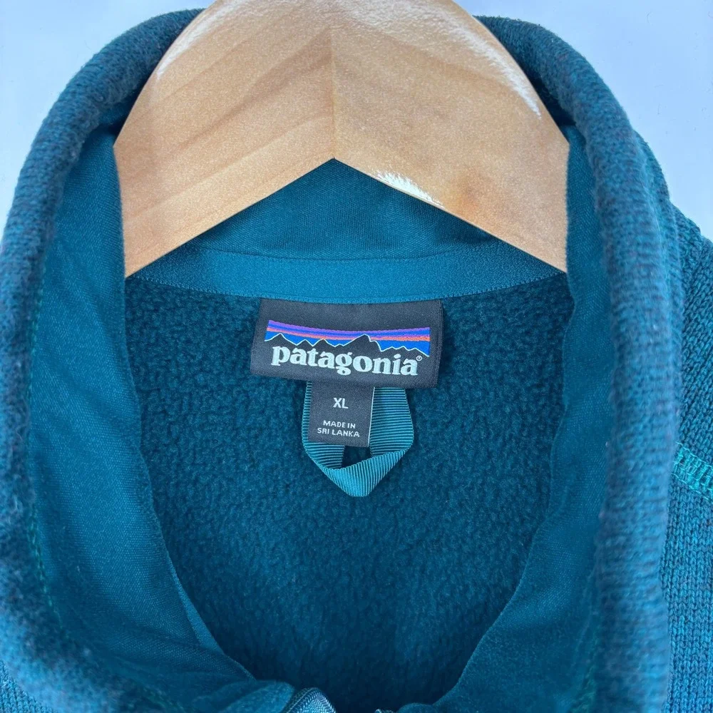 Patagonia Better Sweater Vest Mens XL Dark Borealis Green Fleece Outdoor Hiking